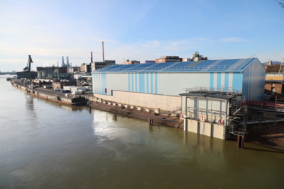 Außenansicht des Flusswasseraufbereitungswerks