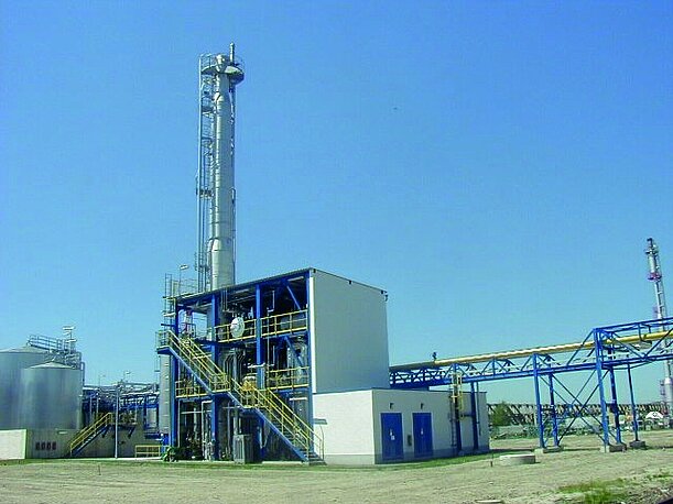 Außenansicht der Formalinanlage