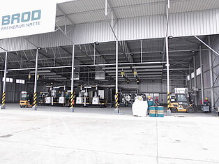 Außenansicht der Cooling & Packing Unit