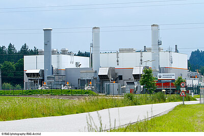 Außenansicht des Erdgasspeichers