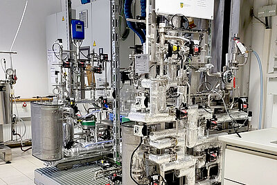 Pilotanlage zur Biomasseverarbeitung