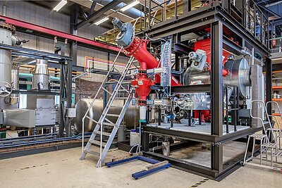 Innenansicht einer Synthesegasanlage