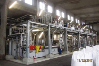 Innenansicht einer PE/PP Depolymerisationsanlage