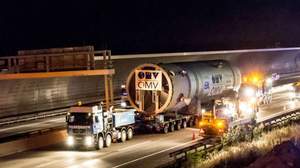 New HDS3 reactor transport to OMV Refinery at Schwechat / Austria, Turnaround 2016, TAR 2016, OMV