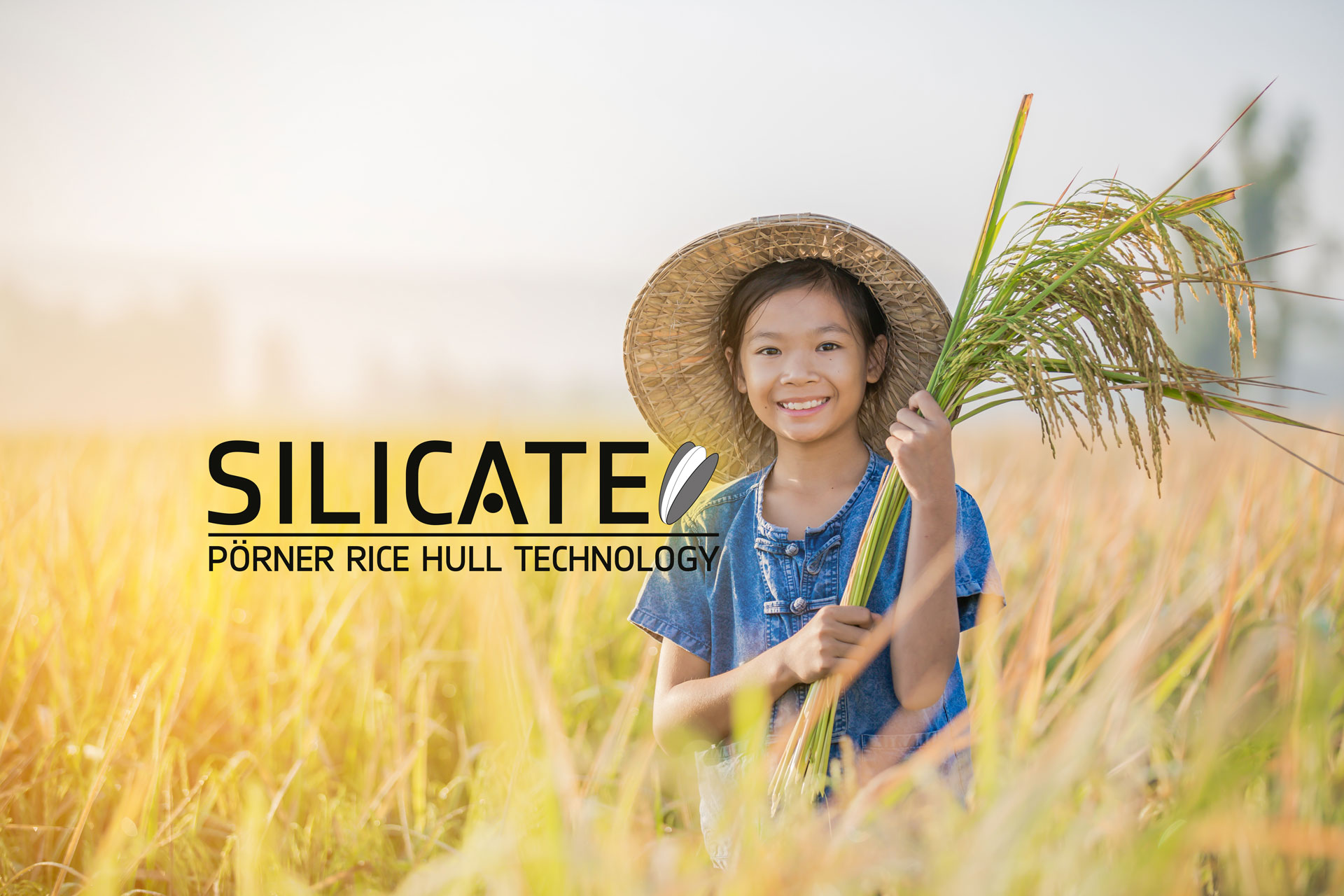 Girl in rice field